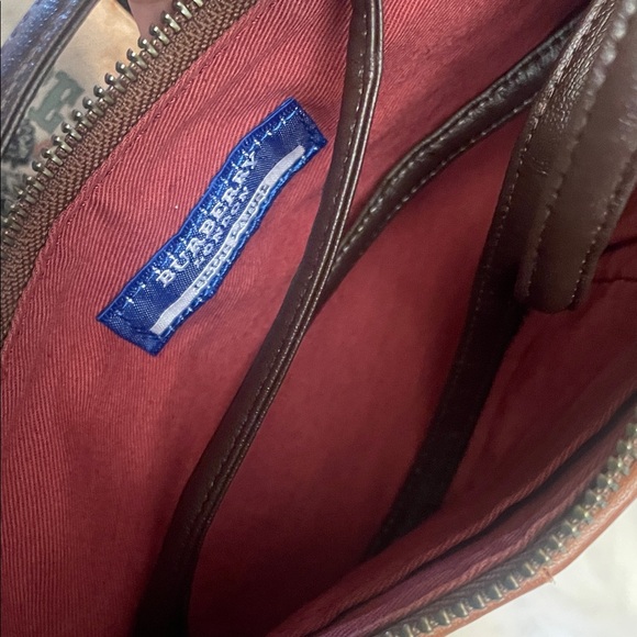 Burberry Pink and Brown Plaid Clutch - Picture 3 of 3